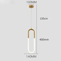 Suspension LED Design Scandinave Moderne Etanche | Marco Lucetti C Or / Blanc froid