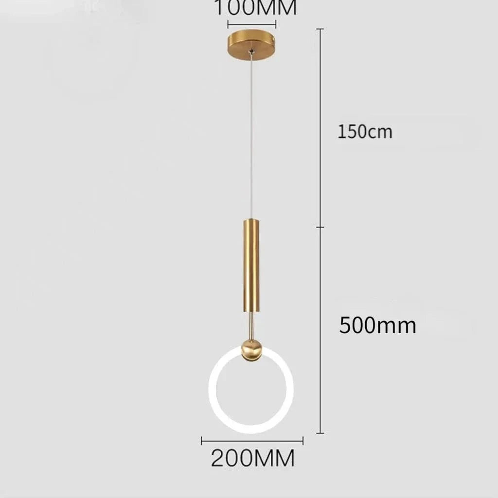 Suspension LED Design Scandinave Moderne Etanche | Marco Lucetti D / Jaune clair