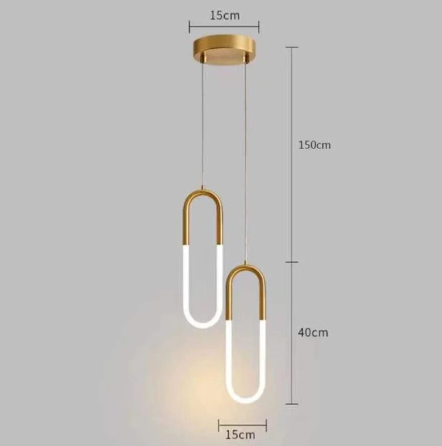 Suspension LED Design Scandinave Moderne Etanche | Marco Lucetti Tête C Or 2 / Blanc chaud