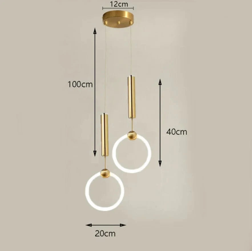 Suspension LED Design Scandinave Moderne Etanche | Marco Lucetti Tête D2 / Blanc chaud