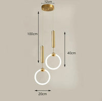Suspension LED Design Scandinave Moderne Etanche | Marco Lucetti Tête D2 / Blanc chaud