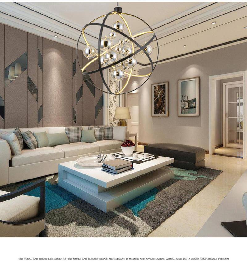 Suspension LED design Sphère Noire | Marco Lucetti