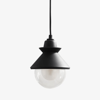 Suspension LED "Triangle Lumineux" en métal et verre