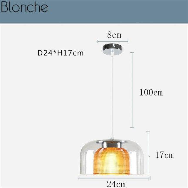 Suspension LED Design Verre Coloré | Marco Lucetti Jaune - A
