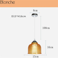 Suspension LED Design Verre Coloré | Marco Lucetti Jaune - B