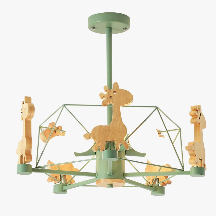 Suspension LED Étoile Bois Diamond