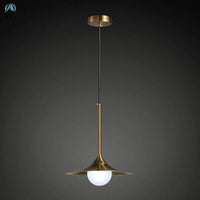 Suspension LED dorée au design moderne - Vigour | Marco Lucetti