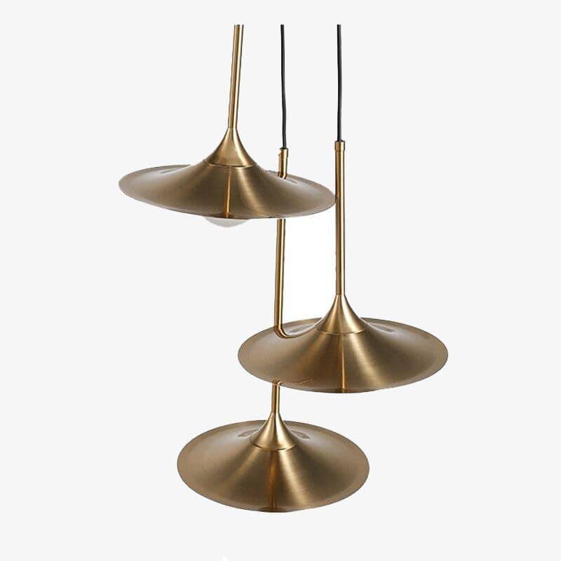 Suspension LED dorée au design moderne - Vigour | Marco Lucetti