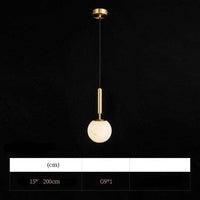 Suspension LED Dorée en Marbre | Marco Lucetti 15 x 200cm