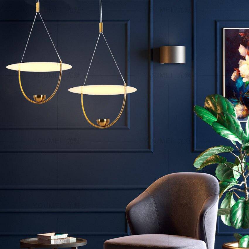 Suspension LED dorée : Fly Design | Marco Lucetti