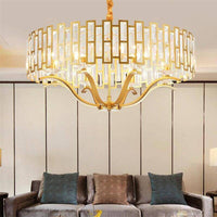 Suspension LED dorée Hôtel Luxe | Marco Lucetti