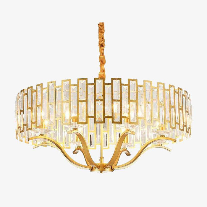 Suspension LED dorée Hôtel Luxe | Marco Lucetti