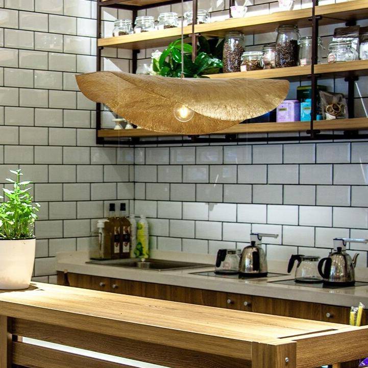 Suspension LED Dorée Lotus | Marco Lucetti