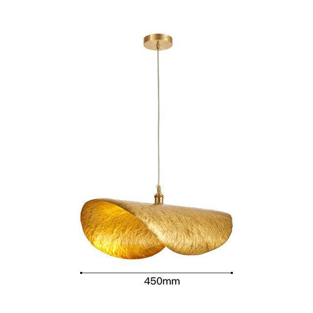 Suspension LED Dorée Lotus | Marco Lucetti 55cm / Froide