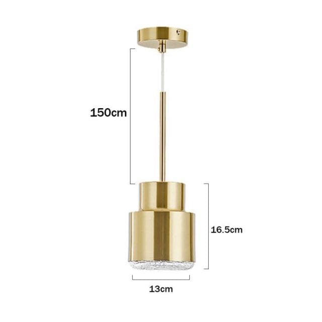 Suspension LED Dorée Melania | Marco Lucetti Rond