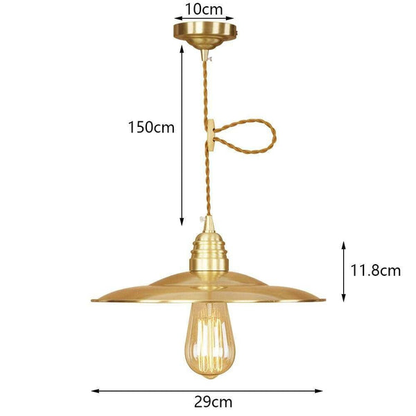 Suspension LED dorée Novel | Marco Lucetti