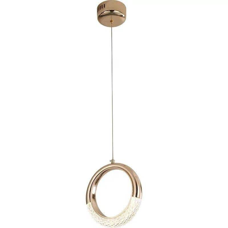 Suspension LED Dorée Ring Light | Marco Lucetti