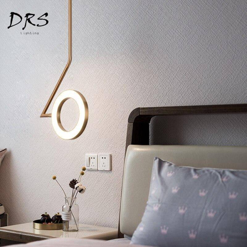 Suspension LED Dorée Rondelle | Marco Lucetti