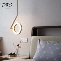 Suspension LED Dorée Rondelle | Marco Lucetti