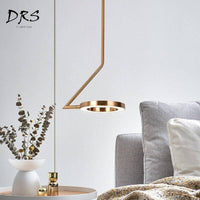 Suspension LED Dorée Rondelle | Marco Lucetti