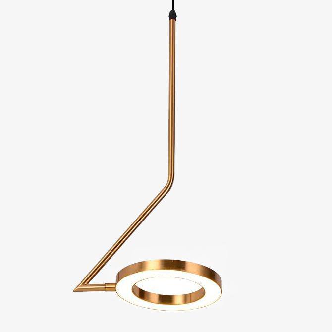 Suspension LED Dorée Rondelle | Marco Lucetti
