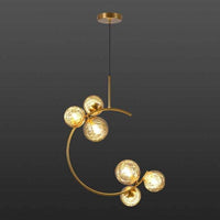 Suspension LED dorée « Shadow Circle » | Marco Lucetti B - Transparent