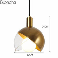 Suspension LED dorée style chic Greedy | Marco Lucetti