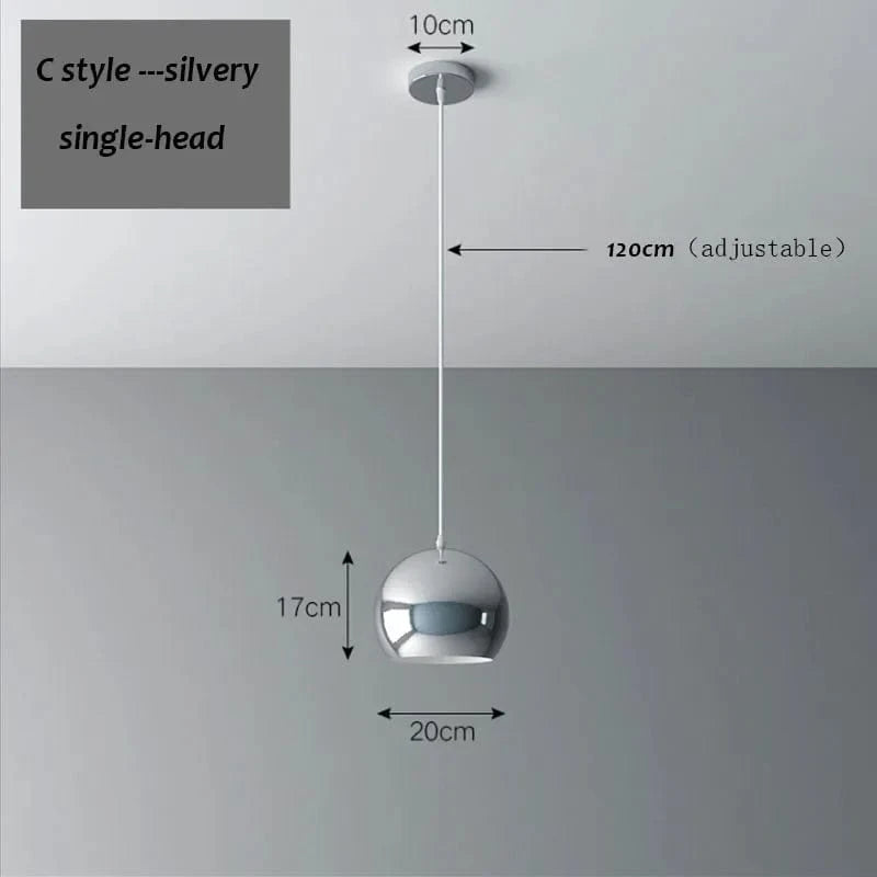 Suspension LED élégante à triple tête | Marco Lucetti CL-tête unique / Blanc froid