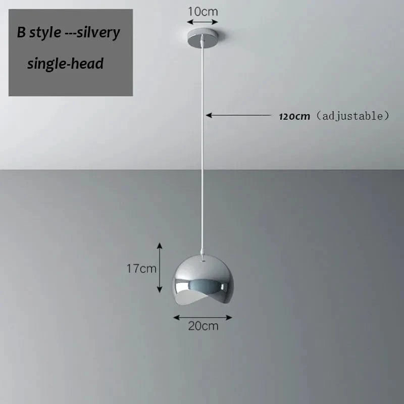 Suspension LED élégante à triple tête | Marco Lucetti Style B-tête unique / Blanc froid