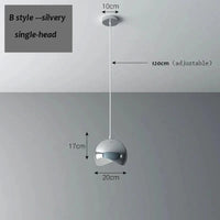 Suspension LED élégante à triple tête | Marco Lucetti Style B-tête unique / Blanc froid