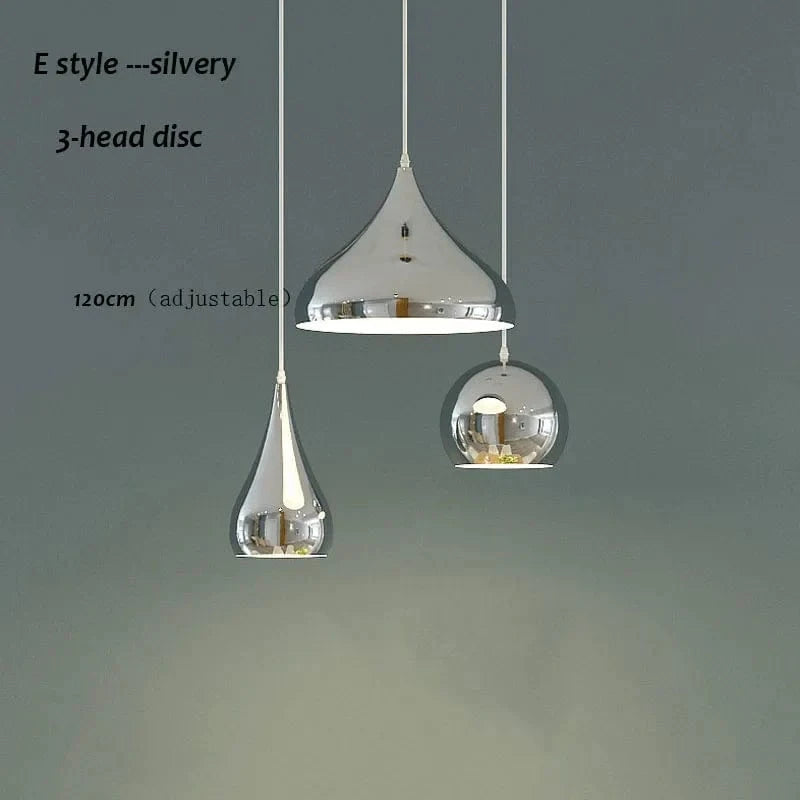 Suspension LED élégante à triple tête | Marco Lucetti Style E -3 têtes dis / Blanc froid