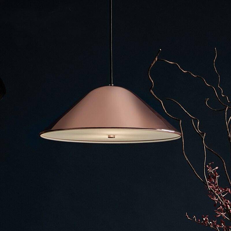 Suspension LED élégante avec abat-jour rose gold Loft | Marco Lucetti