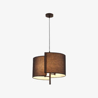 Suspension LED élégante en tissu | Marco Lucetti Marron