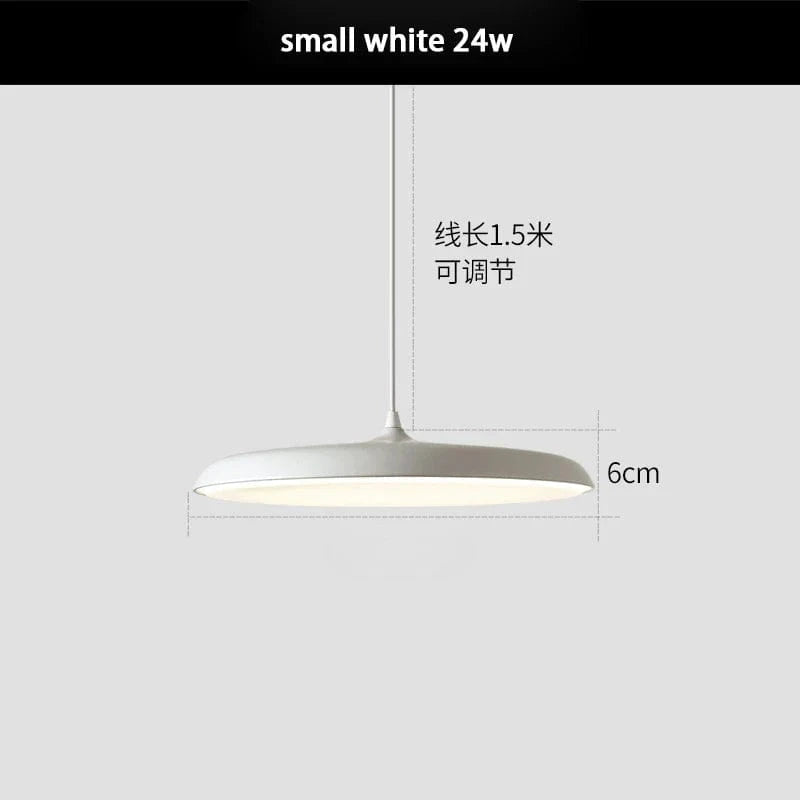 Suspension LED élégante pour éclairage cuisine, style nordique | Marco Lucetti Blanc / 25cm 24w / Blanc froid 6000K