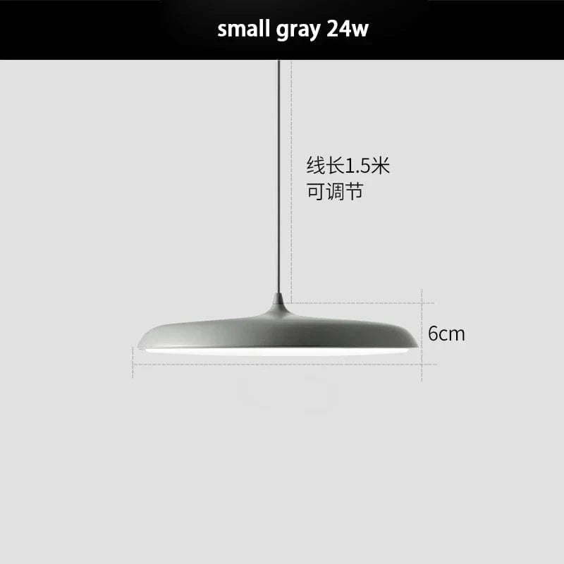 Suspension LED élégante pour éclairage cuisine, style nordique | Marco Lucetti Gris / 40cm 36w / Tricolore sans RC