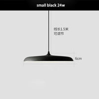 Suspension LED élégante pour éclairage cuisine, style nordique | Marco Lucetti Noir / 25cm 24w / Blanc chaud 3000K