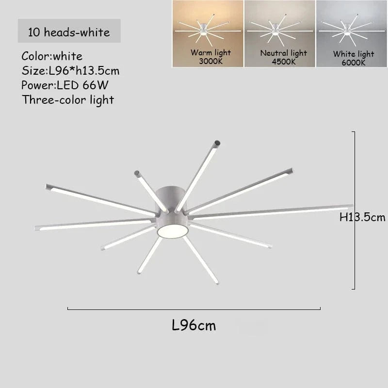 Suspension LED élégante pour une décoration intérieure tendance | Marco Lucetti Blanc-10