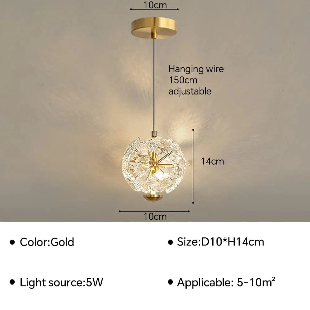 Suspension LED élégante pour votre salon, salle à manger ou cuisine | Marco Lucetti Or B / Blanc chaud (pas de RC)