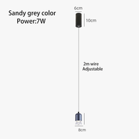 Suspension LED en Aluminium pour Chambre à Coucher avec Projecteur 7W COB | Marco Lucetti