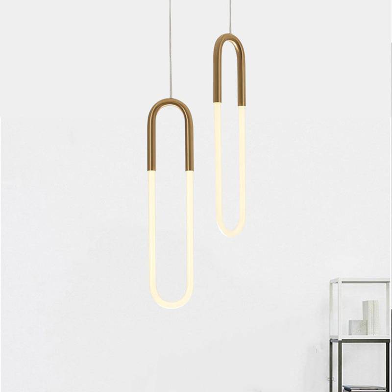 Suspension LED en anneau allongé Hang - Style Moderne | Marco Lucetti