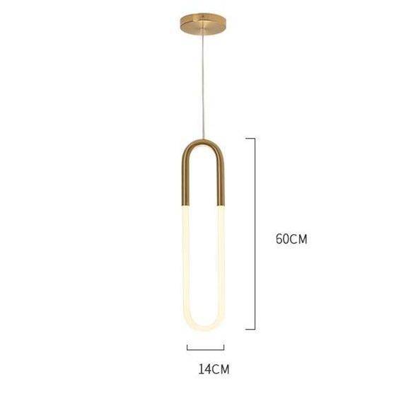 Suspension LED en anneau allongé Hang - Style Moderne | Marco Lucetti