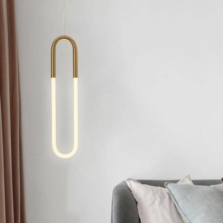 Suspension LED en anneau allongé Hang - Style Moderne | Marco Lucetti