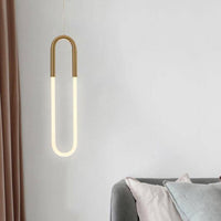 Suspension LED en anneau allongé Hang - Style Moderne | Marco Lucetti