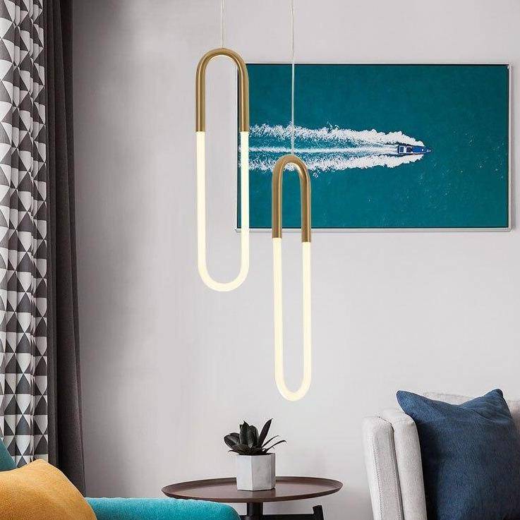 Suspension LED en anneau allongé Hang - Style Moderne | Marco Lucetti