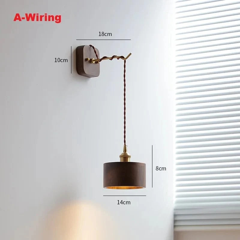 Suspension LED en bois au design nordique contemporain | Marco Lucetti Applique 1