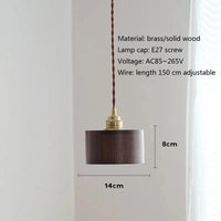 Suspension LED en bois au design nordique contemporain | Marco Lucetti Noyer noir