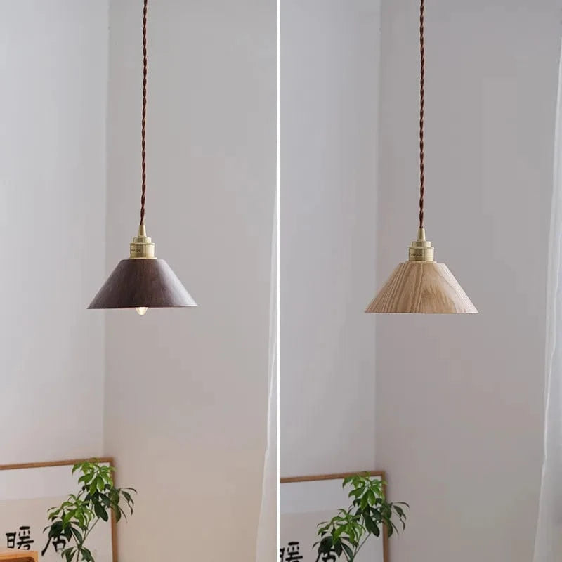 Suspension LED en bois au design nordique loft et moderne | Marco Lucetti