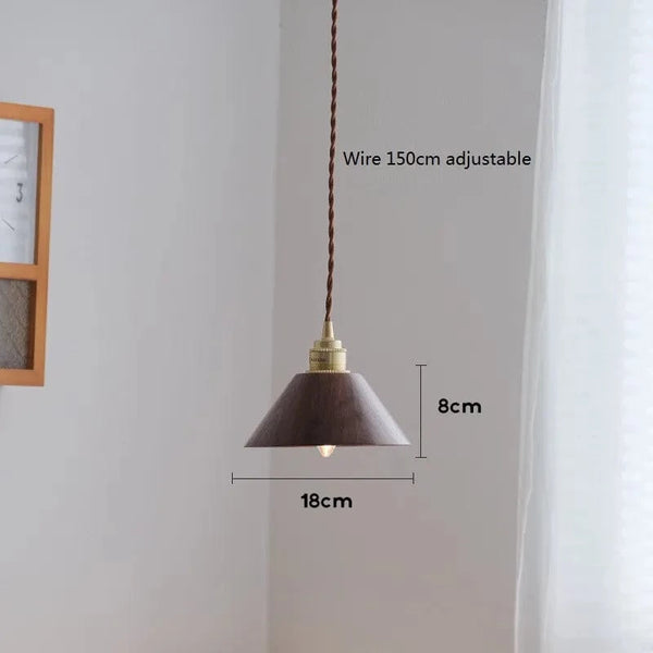 Suspension LED en bois au design nordique loft et moderne | Marco Lucetti