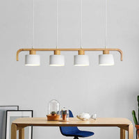 Suspension LED en bois avec abat-jour personnalisable | Marco Lucetti