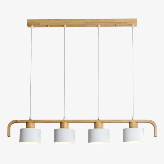 Suspension LED en bois avec abat-jour personnalisable | Marco Lucetti